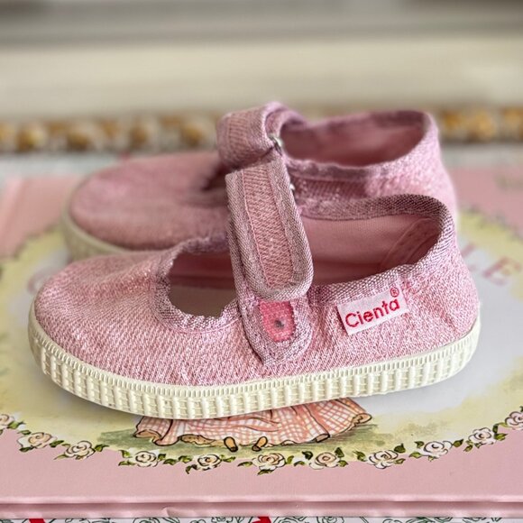 Cienta Pink Sparkle Mary Jane - Toddler size 22 - Picture 3 of 6